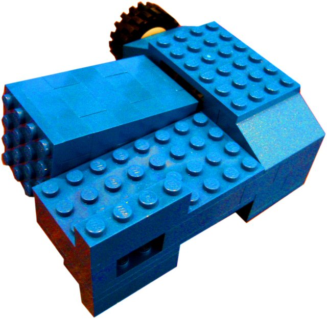 En ångmaskin i lego. 