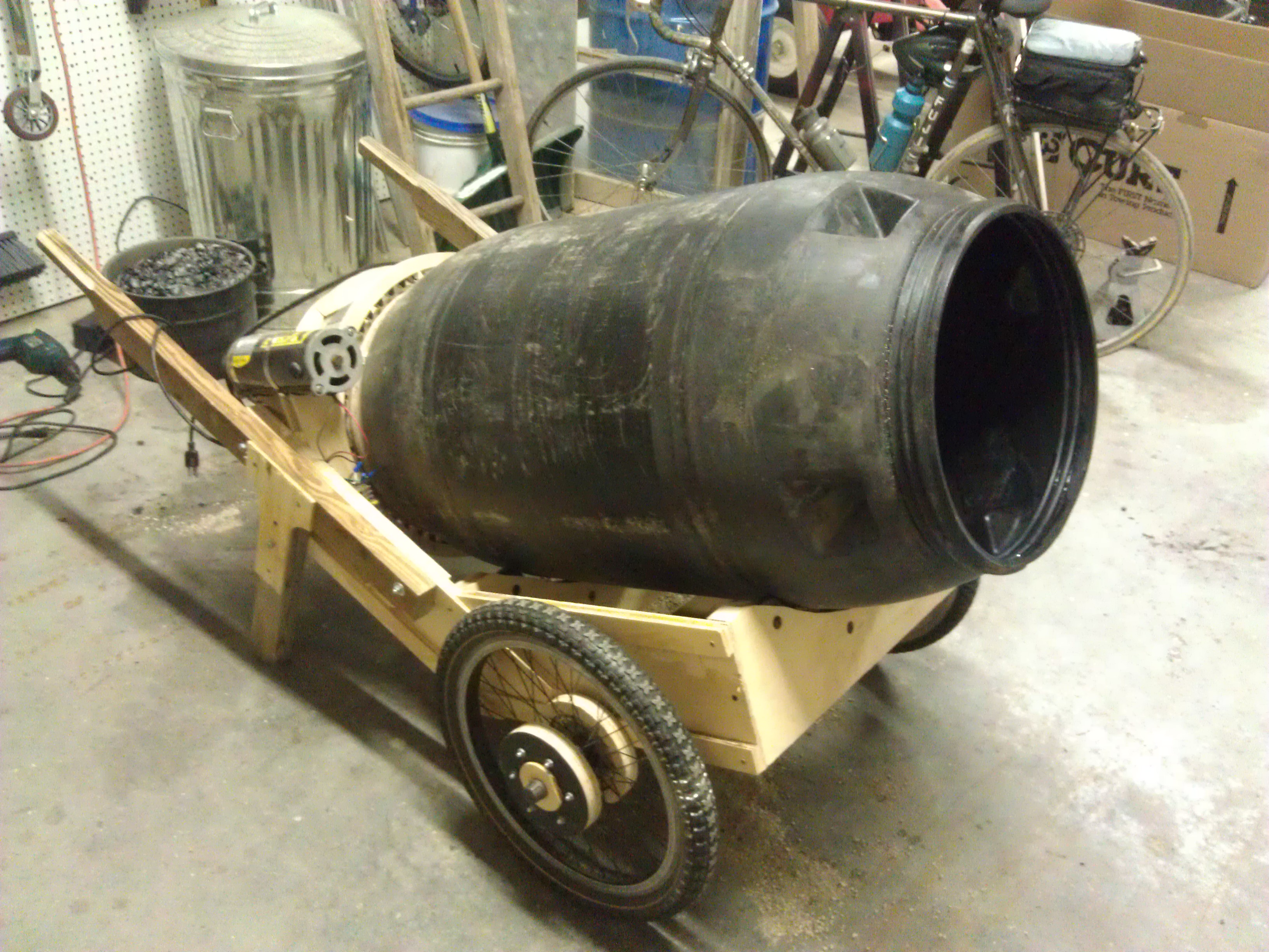 Wheelbarrow Concrete Mixer – Dan's Workshop Blog